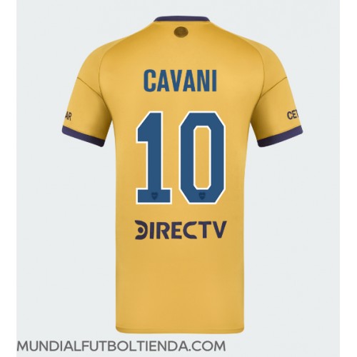 Camiseta Boca Juniors Edinson Cavani #10 Segunda Equipación Replica 2025-26 mangas cortas